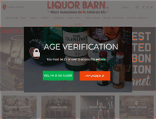 Tablet Screenshot of liquorbarn.com